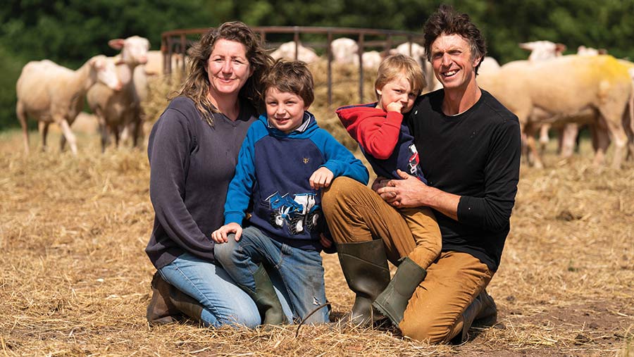 Tom and Helen Garland and family