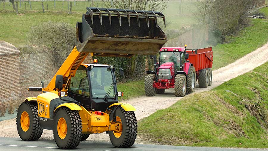 Michelin CrossGrip tyres on a loader