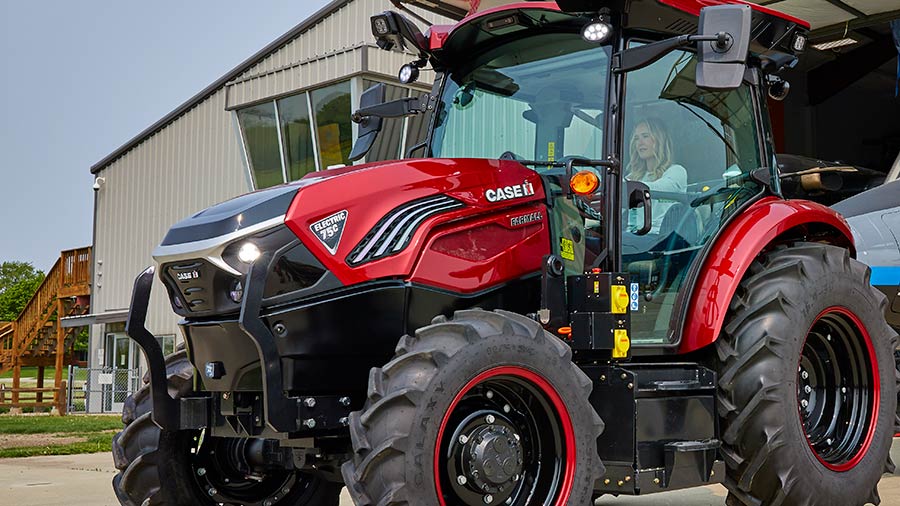 The Case IH Farmall 75C Electric introduced in the United States © Case IH