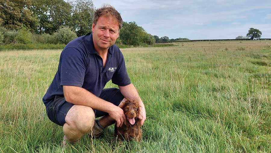 John Gill in field