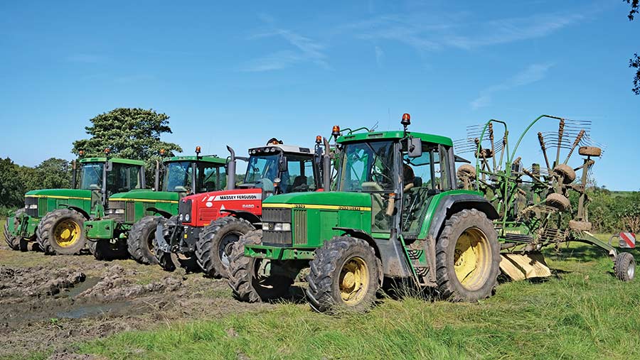 Why a Lancs contractor runs 14-strong fleet of older tractors