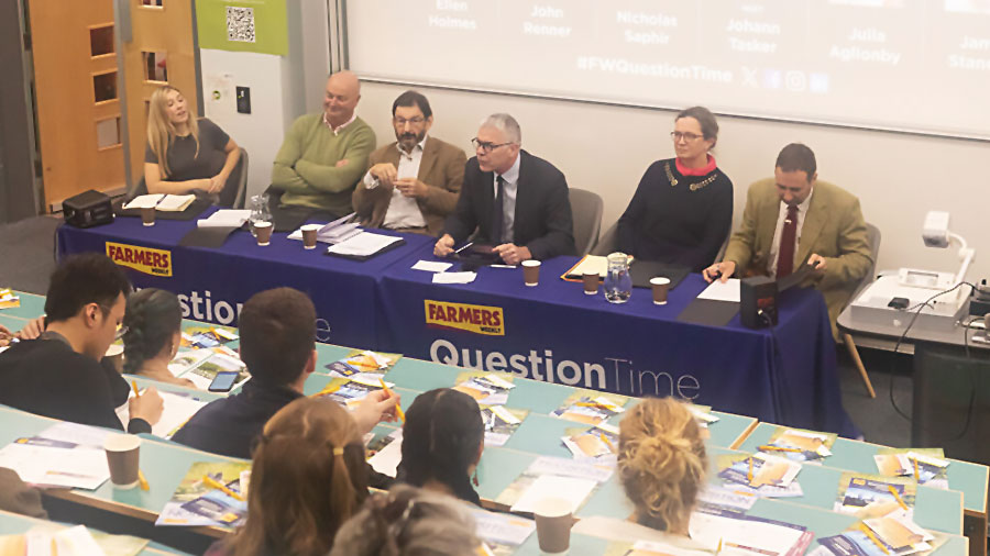 Panel and audience at FW Question Time Newcastle