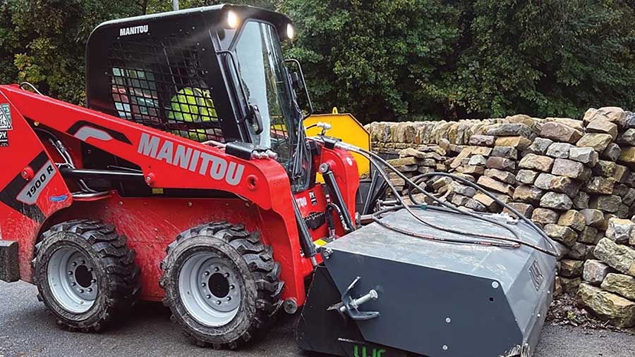 LWC Group’s upgraded skid-steer sweeper-bucket © LWC