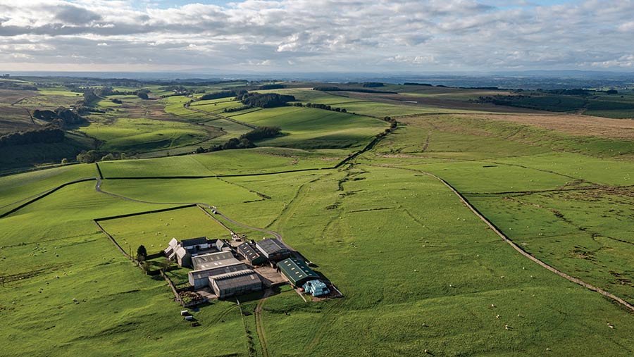 Roachburn Farm, part of the Greenside Estate, with further estate land also in view © GSC Grays