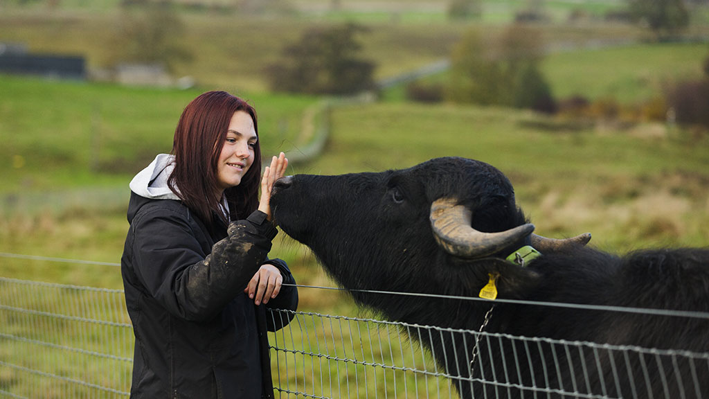 Elli Foxton became the first nature-friendly farming apprentice on the Cumbria Connect scheme © Mark Williamson