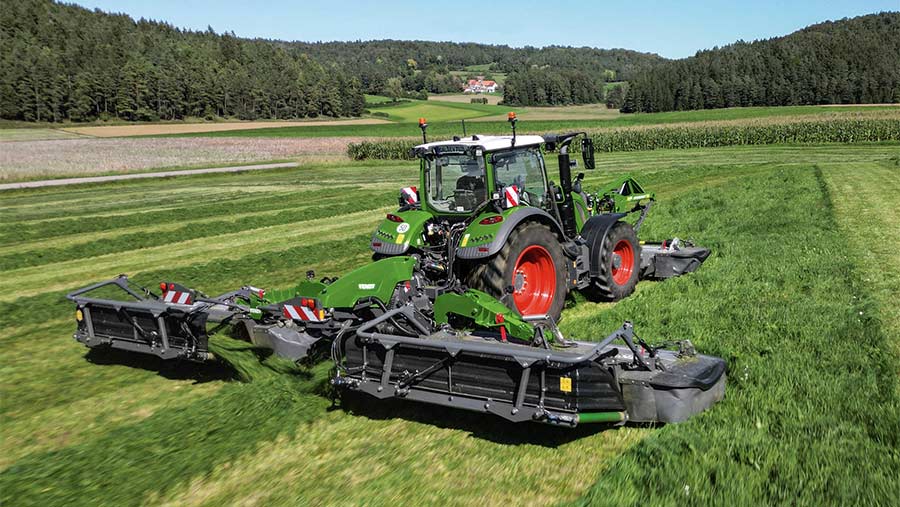 Fendt Slicer twin mower-conditioner can have a tech-fest of features © Fendt