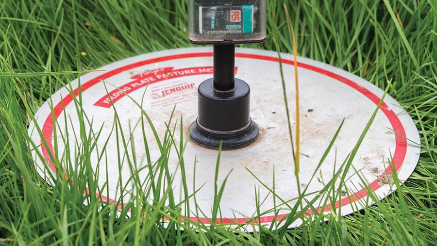 Grass plate meter