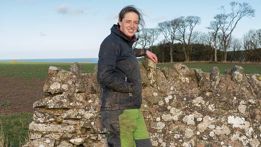 Annabel Hamilton in field