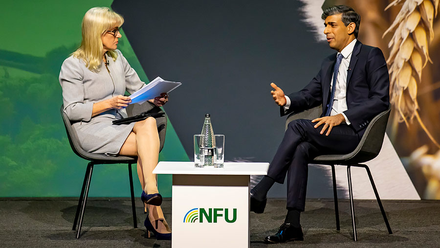 Minette Batters and Rishi Sunak © NFU