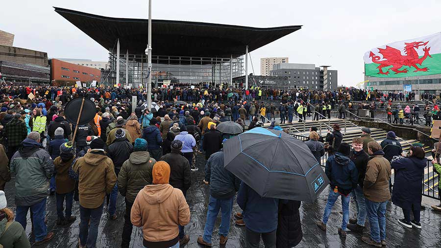 Farmer protests