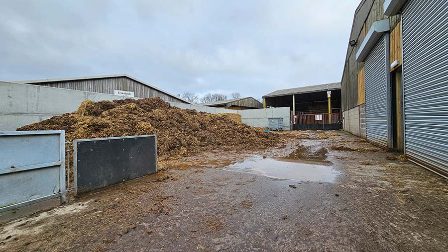muck and silage area