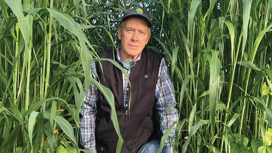 Jay Fuhrer in cover crop