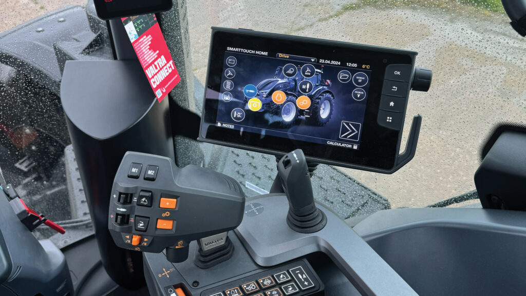 Valtra's revamped 420hp S416 tractor cab controls