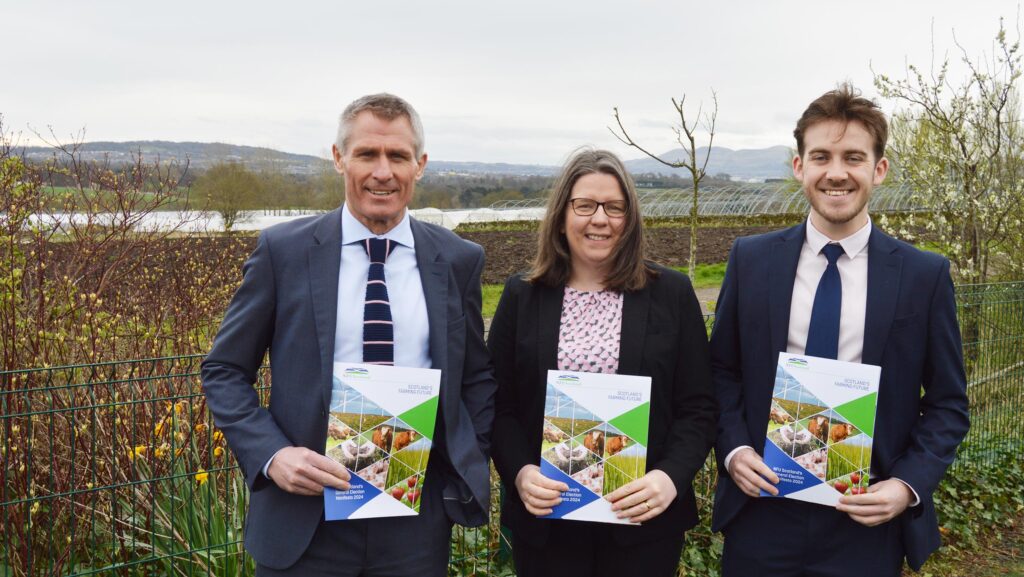 The NFUS politics team: Jonnie Hall, Beatrice Morrice and Al Walker © NFUS