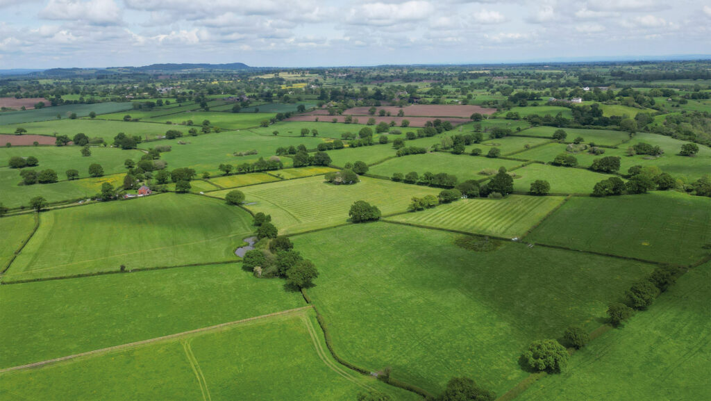 A large block of bare land at Malpas in Cheshire