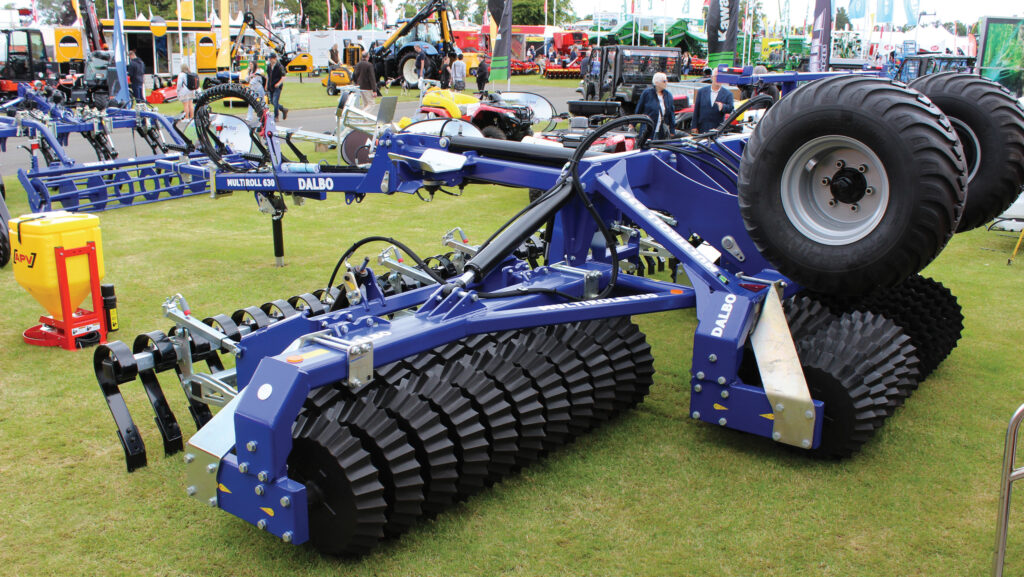 Cultivator on display at show