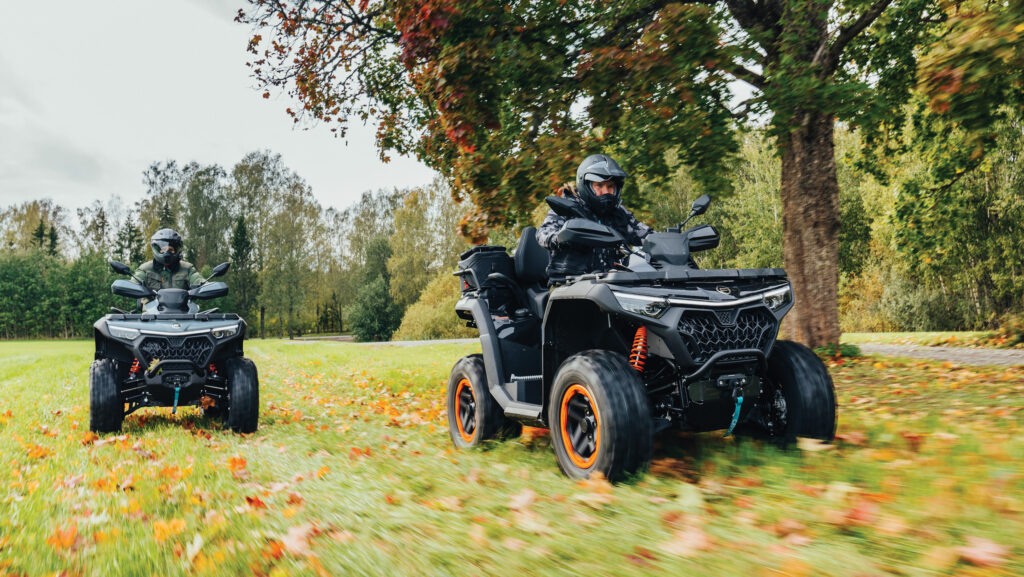 CFMoto CForce 850 and 1000 quads being ridden