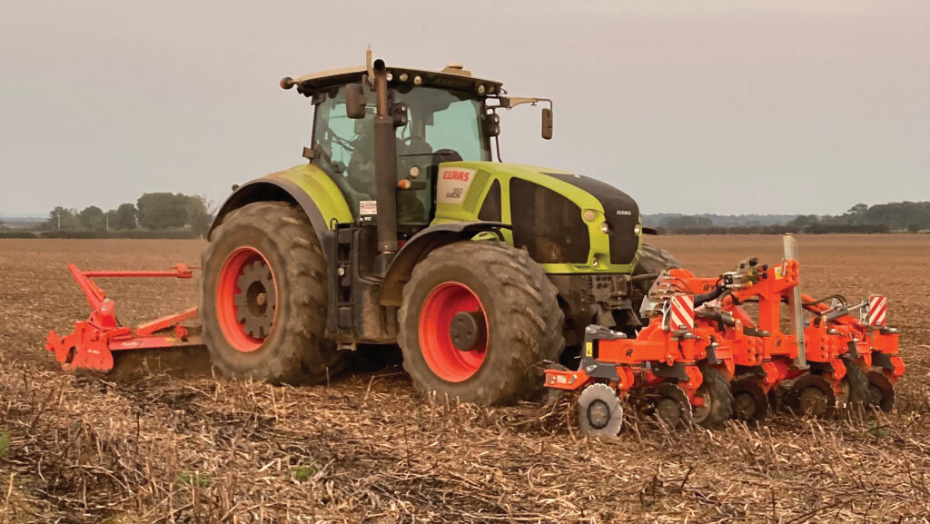 Tractor with front and rear mounted implements