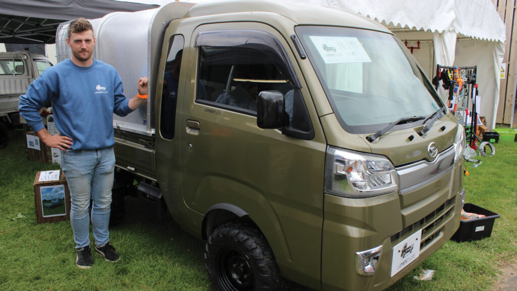 Monty Gorringe of UK Mini Trucks with converted Daihatsu S510P XL