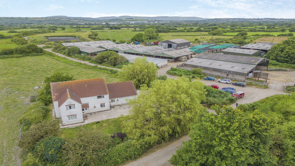 Aerial view of Church Farm