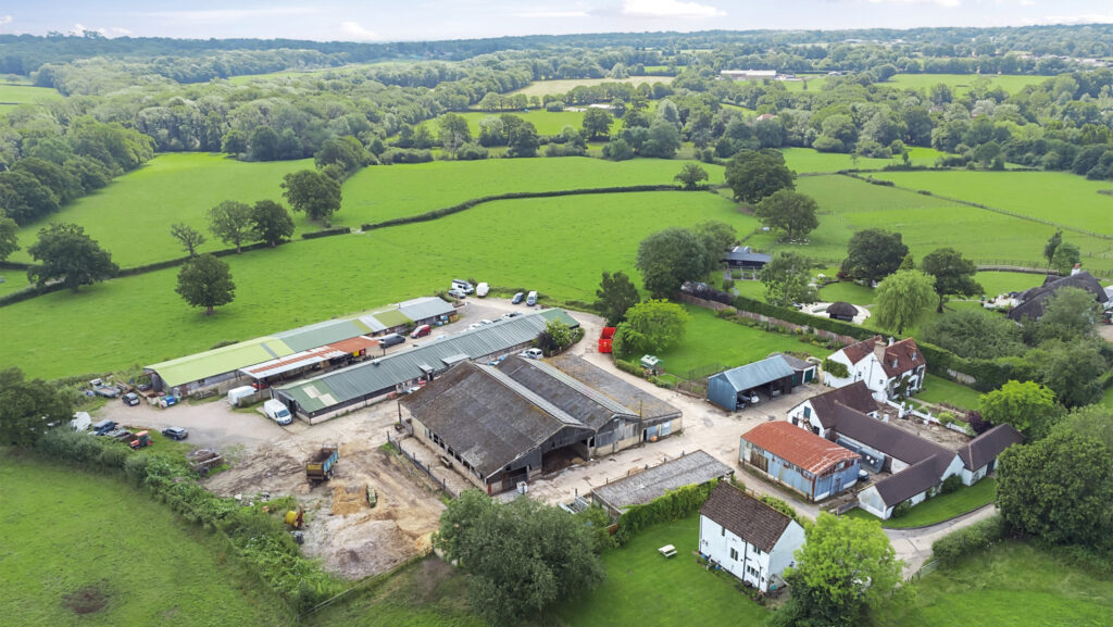 Aerial view of Sturtwood Farm