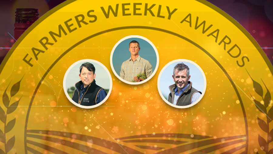 Arable Adviser award finalists represented in a graphic