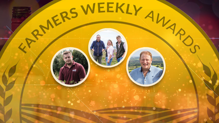 The finalists of the Farmers Weekly Mixed Farmer of the Year award