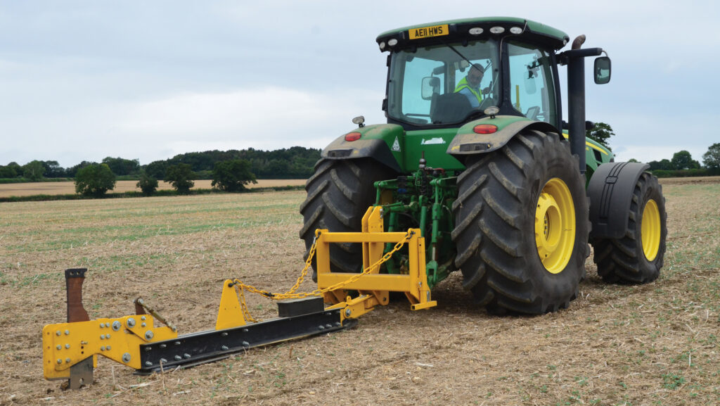 Claydon Mole Drainer on John Deere