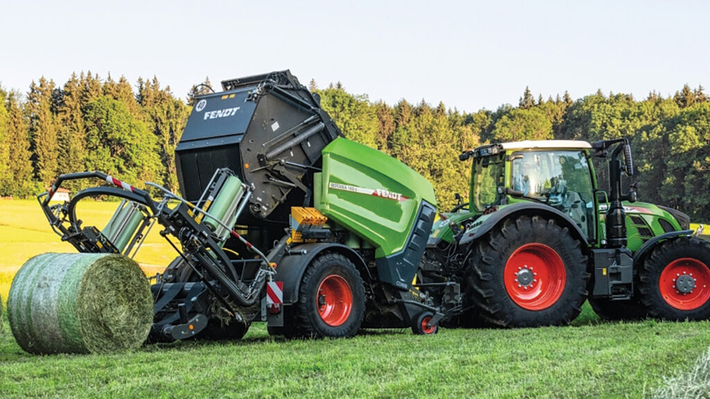 Tractor and baler