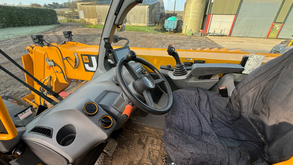 Cab interior of JCB Loadall 542-70 Agri Xtra