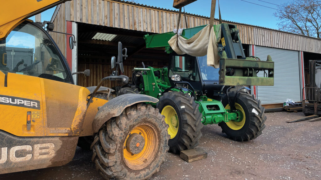 putting telehandler back together