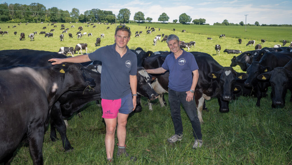 Simon and John Martin with cows