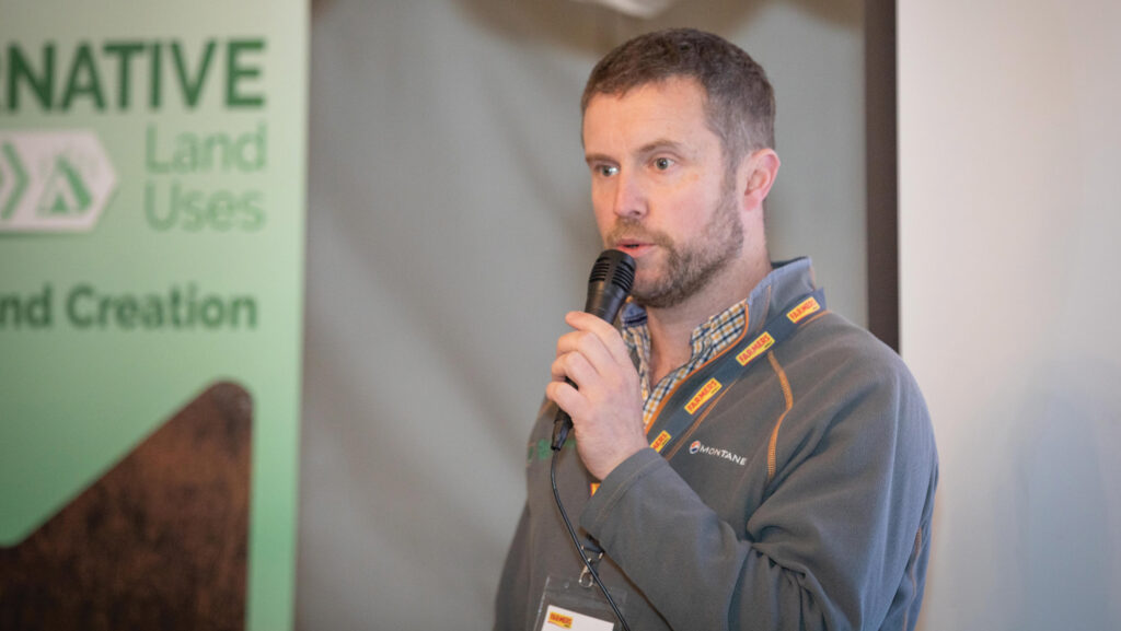 Gareth Owen speaking at an event