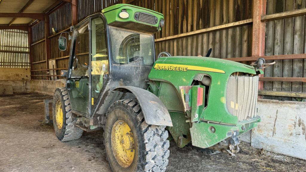 A John Deere telehandler