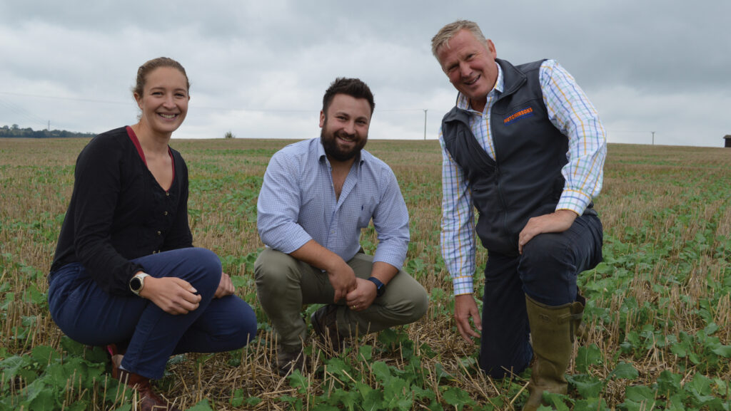 Georgina Wallis, Richard Day, James Boswell in field