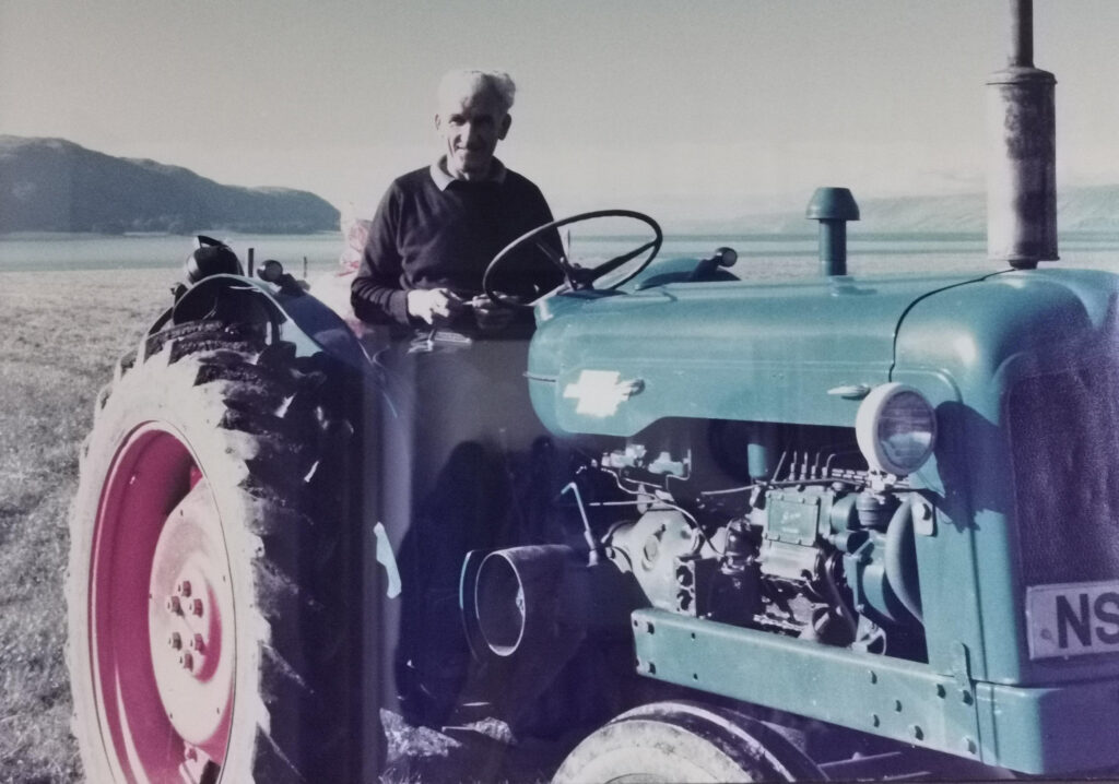 Carolyn's grandfather on the Fordson