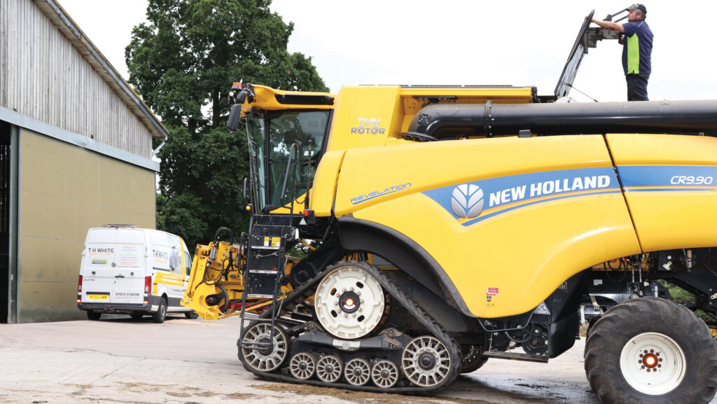 New Holland combine 