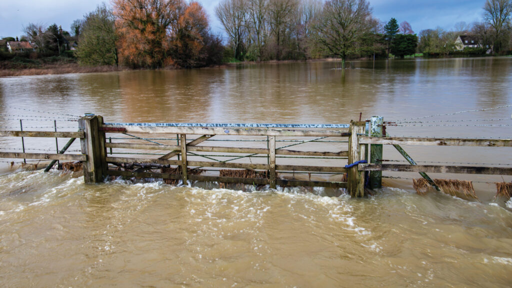 Flood water