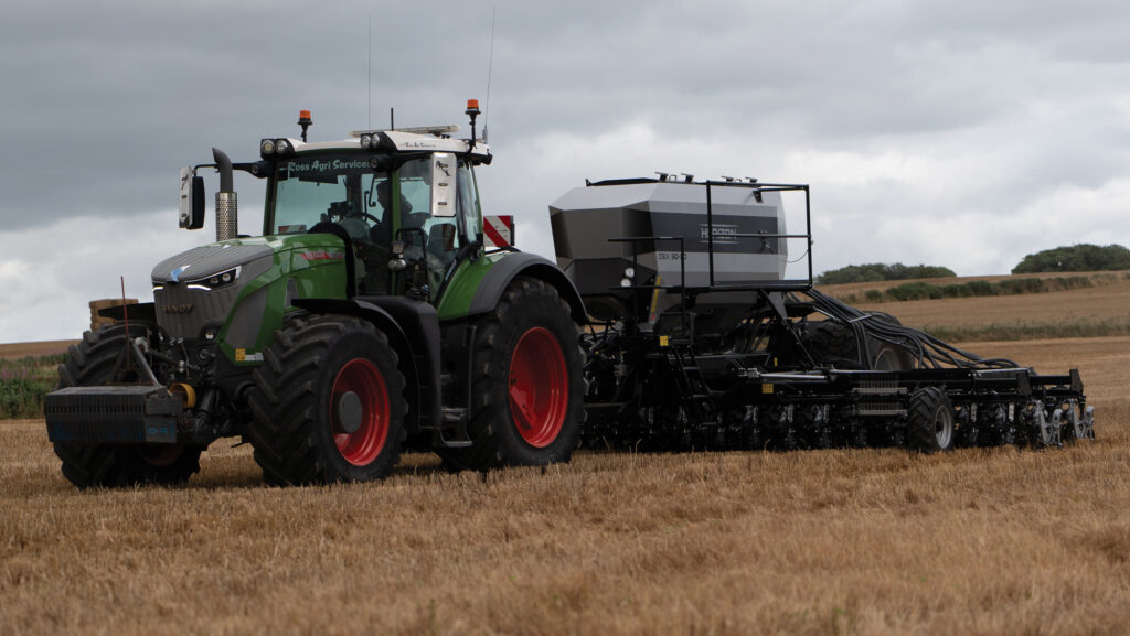 Horizon DSX no-till disc drill working in a field