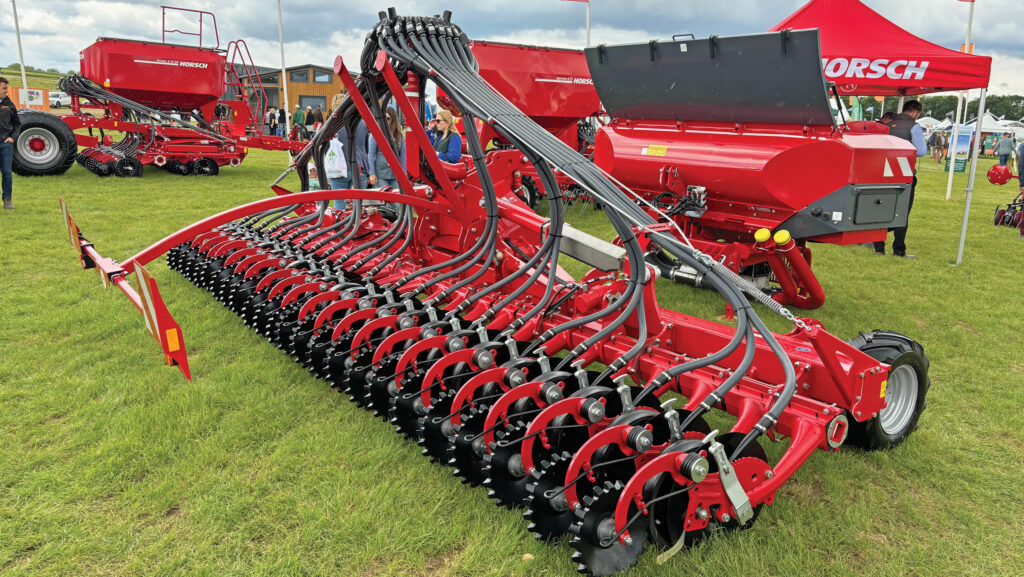 Horsch Avatar 6 S drill on display on a showground