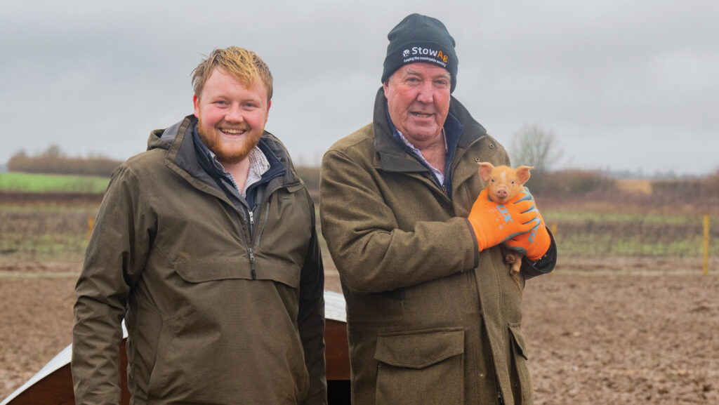 Kaleb Cooper (left) 
and Jeremy Clarkson 