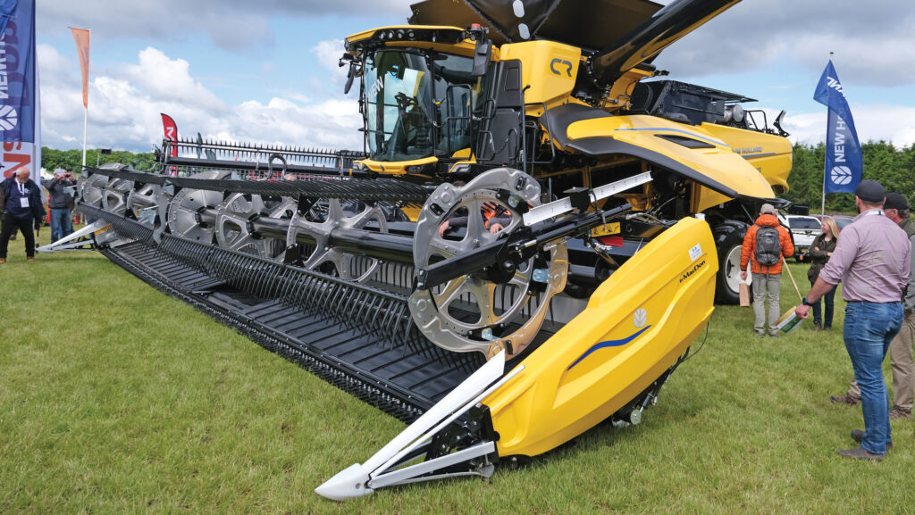 New Holland CR10 on display on a showground