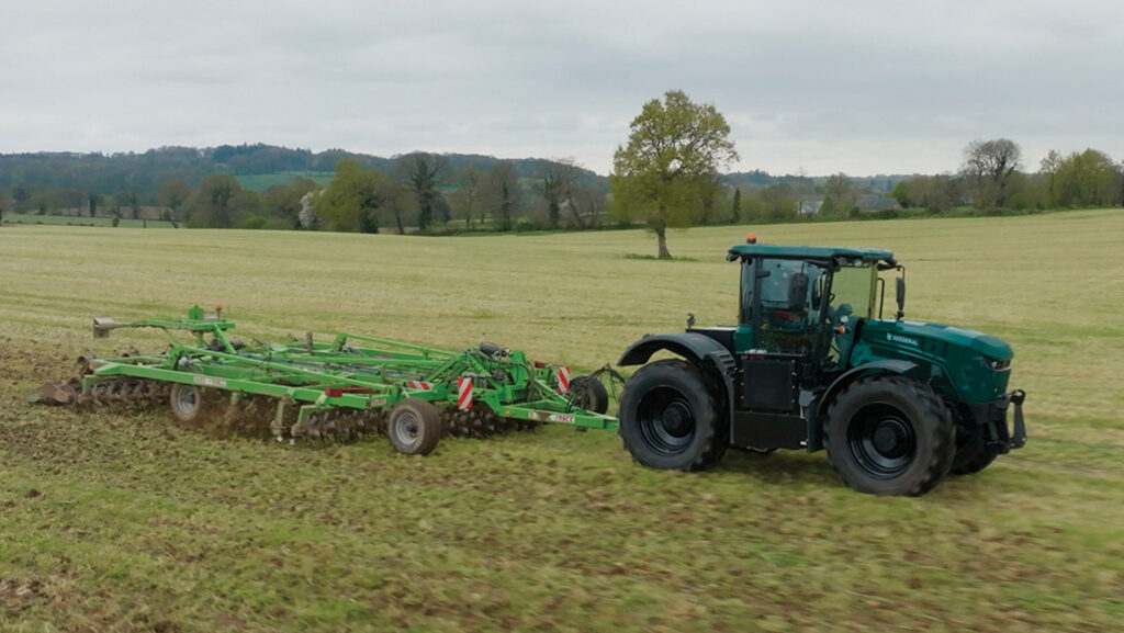 JCB Fastrac tractor working in a field