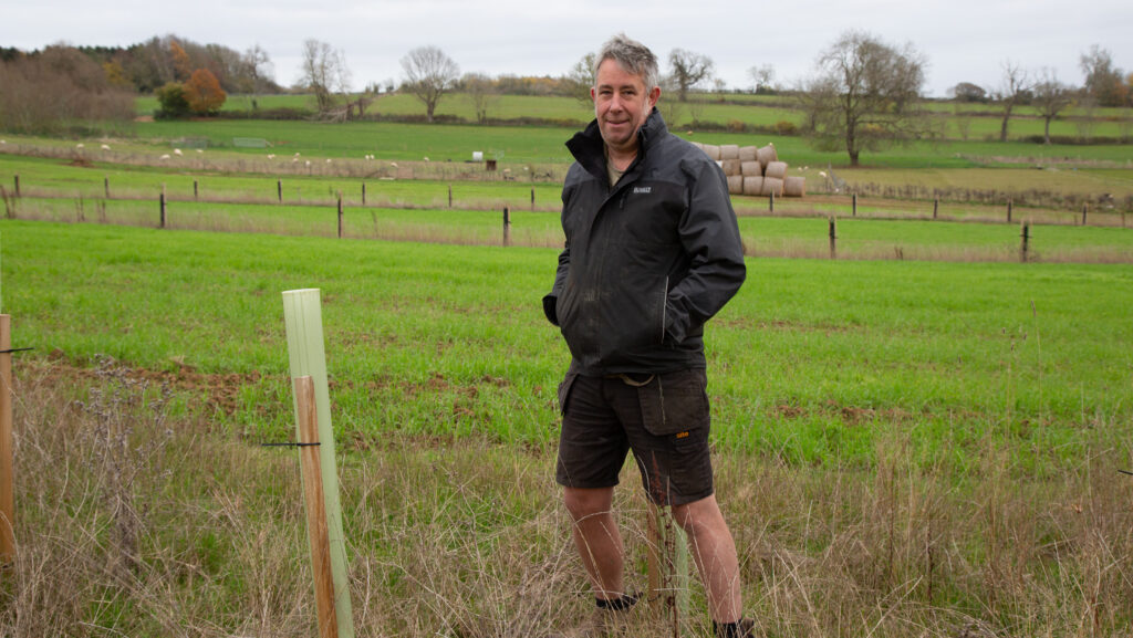 A man in a field