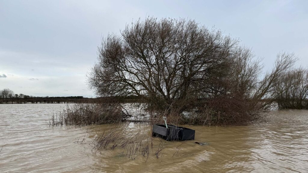 Flooding at Charles Anyan's farm © Charles Anyan