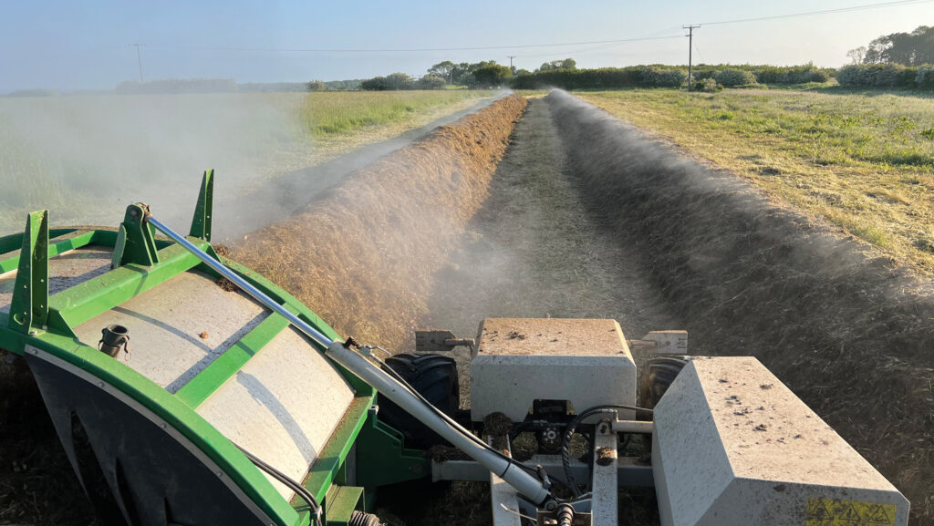 Turning compost based on internal temperature is a key part of the process © Nick Padwick