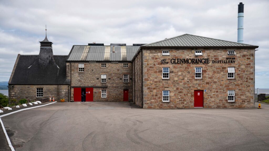 Exterior of Scottish distillery