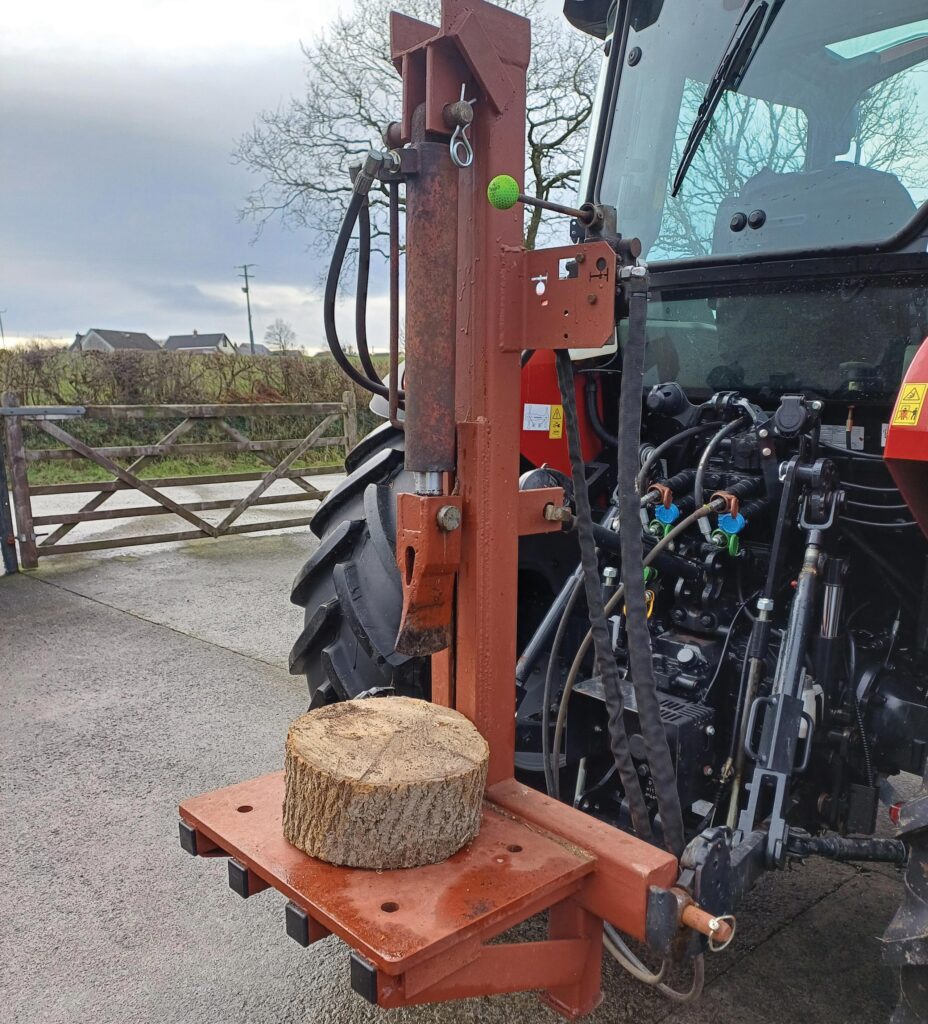 Mark Hawkins’ log splitter