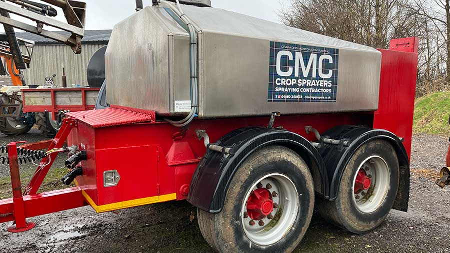 The latest 4,000-litre bowser is towed behind either of the Multidrive sprayers