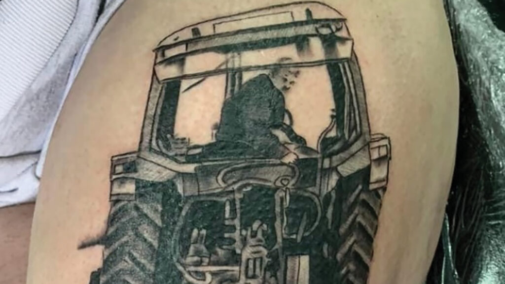 tattoo of tractor